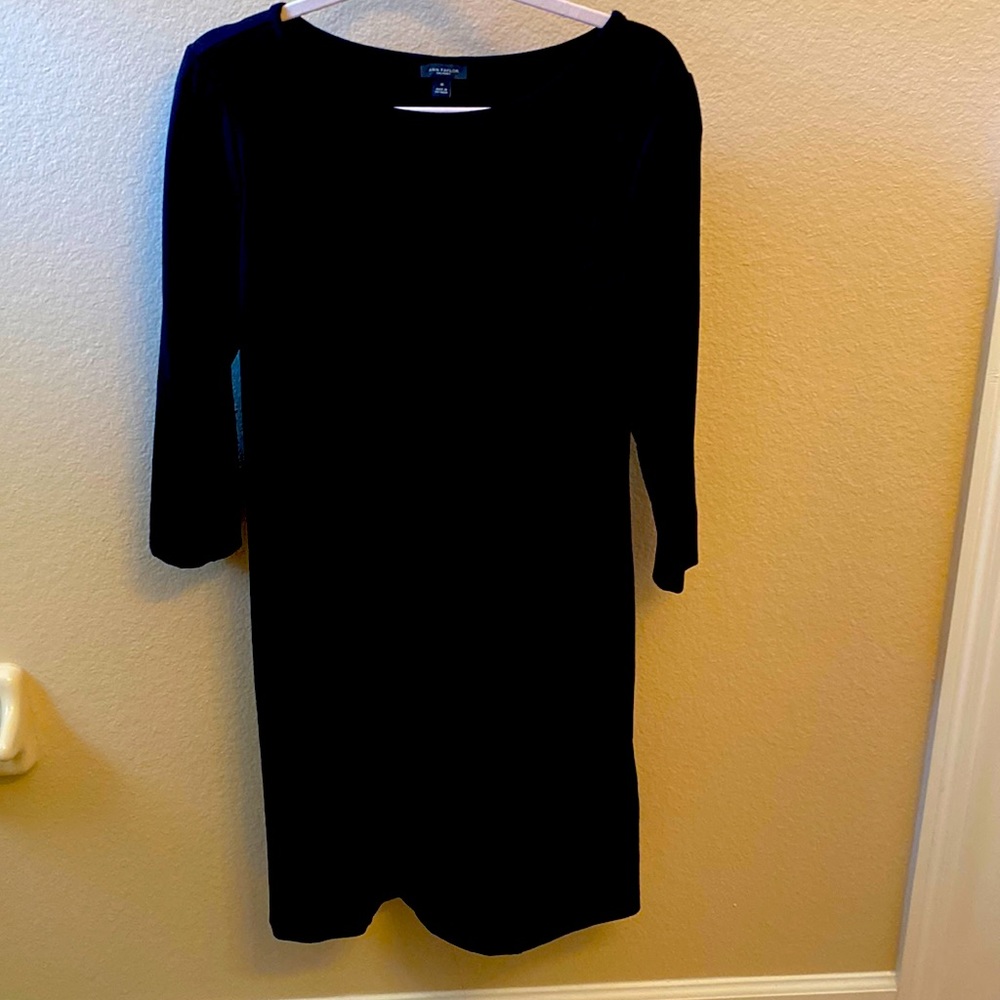 Ann Taylor Slightly worn 3/4 sleeve black dress